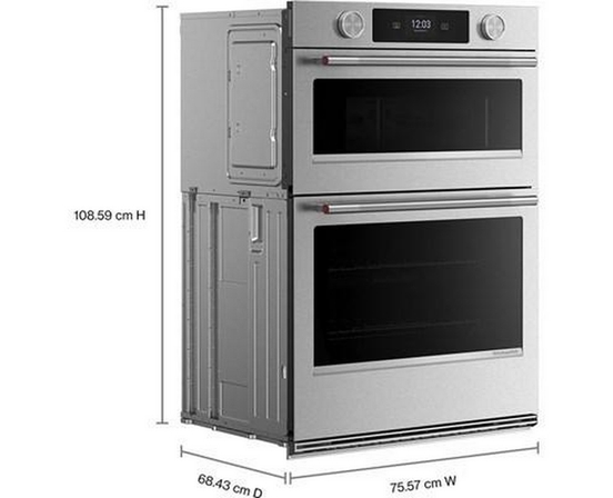 Four mural combiné encastré de 30 po avec four à micro-ondes avec technologie convection KitchenAid - KOEC730SPS