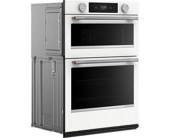 Four mural combiné encastré de 30 po avec four à micro-ondes avec technologie convection KitchenAid - KOEC730SWH