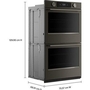 Four mural double encastré de 30 po avec technologie convection KitchenAid - KOED730SBE
