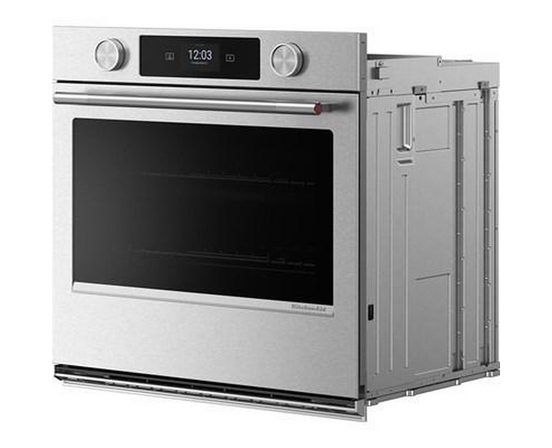 Four mural simple encastré de 27 po avec technologie convection KitchenAid - KOES727SPS