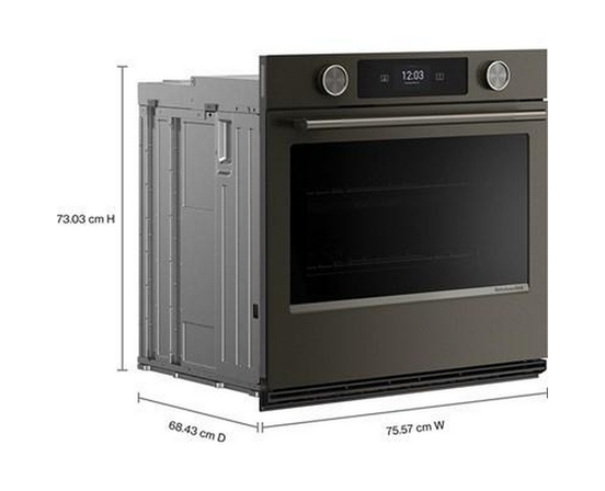 Four mural simple encastré de 30 po avec technologie convection KitchenAid - KOES730SBE