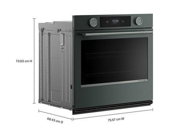 Four mural simple encastré de 30 po avec technologie convection KitchenAid - KOES730SJP