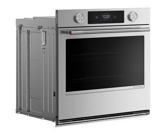 Four mural simple encastré de 30 po avec technologie convection KitchenAid - KOES730SPS