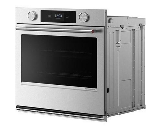 Four mural simple encastré de 30 po avec technologie convection KitchenAid - KOES730SPS