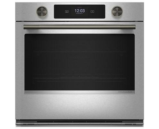 Four mural simple encastré de 30 po avec technologie convection KitchenAid - KOES730SPS