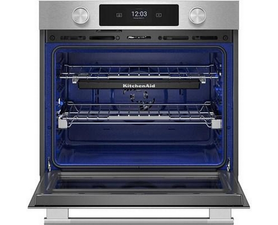 Four mural simple encastré de 30 po avec technologie convection KitchenAid - KOES730SPS