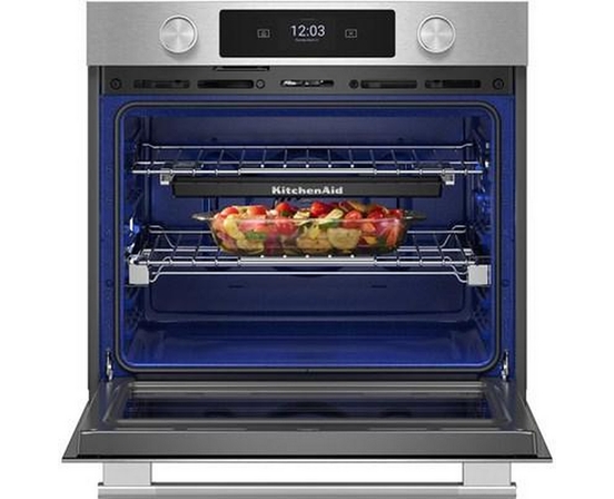 Four mural simple encastré de 30 po avec technologie convection KitchenAid - KOES730SPS