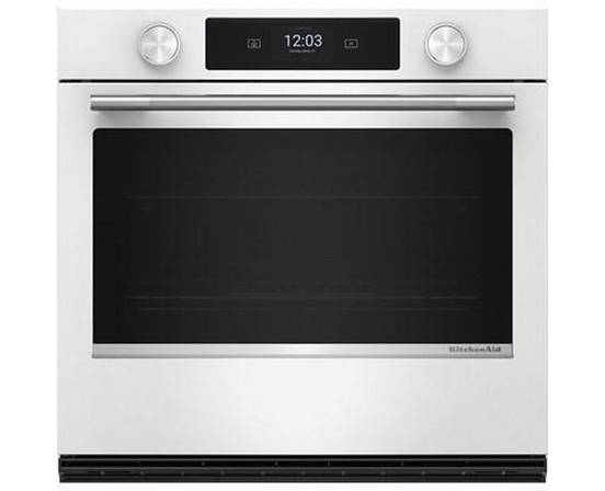 Four mural simple encastré de 30 po avec technologie convection KitchenAid - KOES730SWH