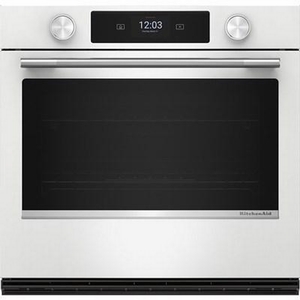 Four mural simple encastré de 30 po avec technologie convection KitchenAid - KOES730SWH