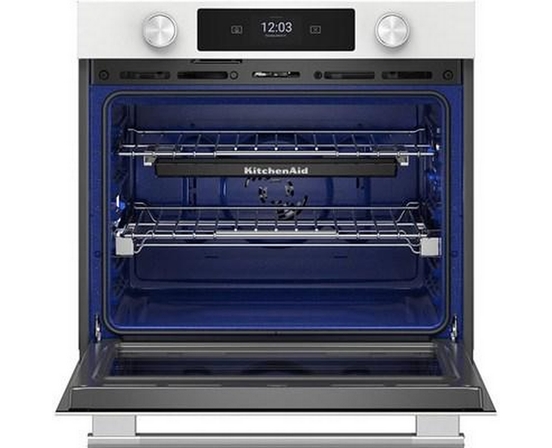 Four mural simple encastré de 30 po avec technologie convection KitchenAid - KOES730SWH