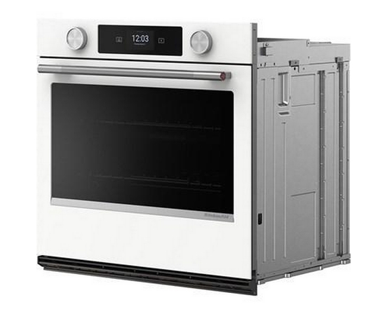 Four mural simple encastré de 30 po avec technologie convection KitchenAid - KOES730SWH