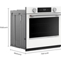 Four mural simple encastré de 30 po avec technologie convection KitchenAid - KOES730SWH
