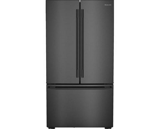 Réfrigérateur à portes françaises à profondeur de comptoir de 36 po, 24 Pi cu.. avec distributeur d'eau interne et machine à glaçons KitchenAid - KRFC236SBE