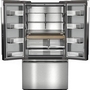 Réfrigérateur à portes françaises à profondeur de comptoir de 36 po, 24 Pi cu. avec distributeur d'eau interne et machine à glaçons KitchenAid - KRFC236SPS