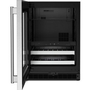 Centre de breuvages sous le comptoir de 4,8 Pi cu.. avec porte en verre et clayettes à façade en bois KitchenAid - KUBL524SSB