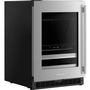 Centre de breuvages sous le comptoir de 4,8 Pi cu.. avec porte en verre et clayettes à façade en bois KitchenAid - KUBL524SSB