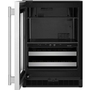 Centre de breuvages sous le comptoir de 4,8 Pi cu.. avec porte en verre et clayettes à façade en bois KitchenAid - KUBL524SSB