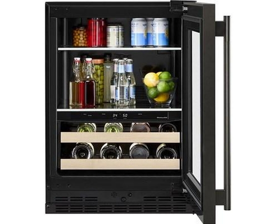 Centre de breuvages sous le comptoir de 4,89 Pi cu.. à deux zones KitchenAid - KUBR524SBE