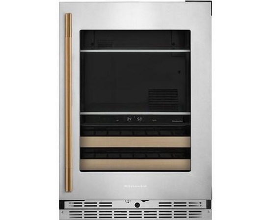 Centre de breuvages sous le comptoir de 4,89 Pi cu.. à deux zones KitchenAid - KUBR524SPS