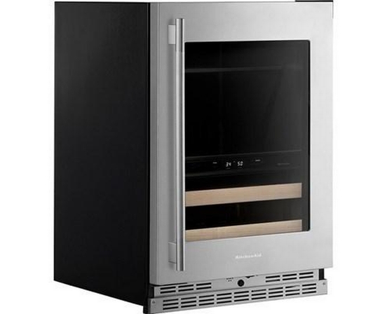 Centre de breuvages sous le comptoir de 4,89 Pi cu.. à deux zones KitchenAid - KUBR524SPS