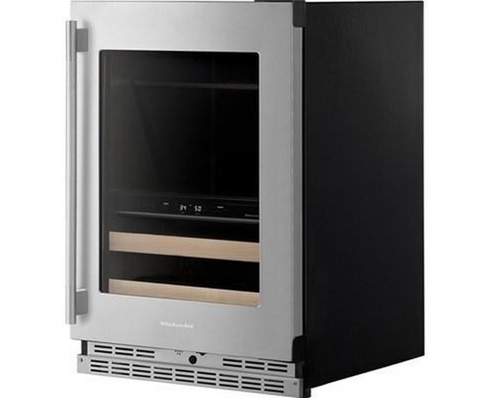 Centre de breuvages sous le comptoir de 4,89 Pi cu.. à deux zones KitchenAid - KUBR524SPS