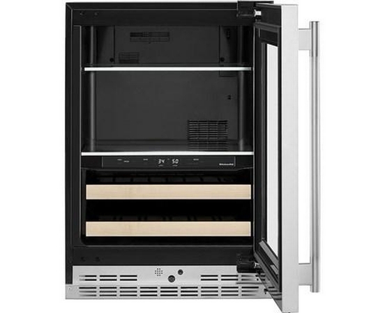 Centre de breuvages sous le comptoir de 4,89 Pi cu.. à deux zones KitchenAid - KUBR524SPS