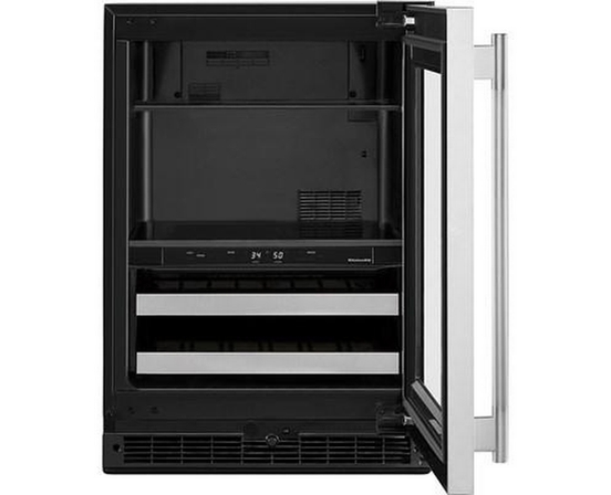 Centre de breuvages sous le comptoir de 4,89 Pi cu.. à deux zones KitchenAid - KUBR524SSB
