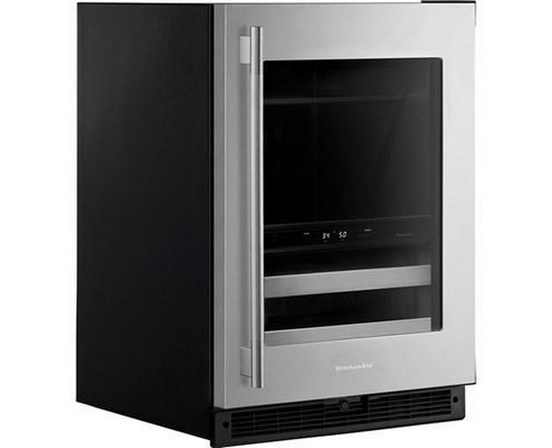 Centre de breuvages sous le comptoir de 4,89 Pi cu.. à deux zones KitchenAid - KUBR524SSB
