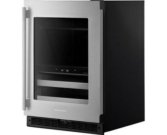 Centre de breuvages sous le comptoir de 4,89 Pi cu.. à deux zones KitchenAid - KUBR524SSB