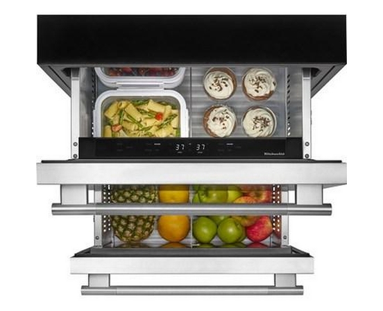 Réfrigérateur à double tiroir KitchenAid - KURT524SSB