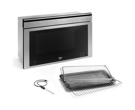 Four à micro-ondes encastré de 30 po, 1,1 Pi cu.. avec mode friteuse à air KitchenAid - YKMBT730SPS