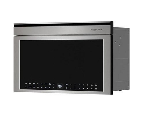 Four à micro-ondes encastré de 30 po, 1,1 Pi cu.. avec mode friteuse à air KitchenAid - YKMBT730SPS