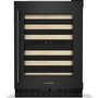 Cellier sous-comptoir de 46 bouteilles avec clayettes à façade en bois à extension complète KitchenAid - KUWR524SBE