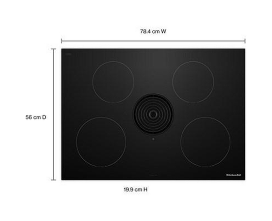 Table de cuisson à induction encastrée NextGen de 30 po avec système de ventilation aspirante KitchenAid - KCID930SBL