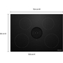 Table de cuisson à induction encastrée NextGen de 30 po avec système de ventilation aspirante KitchenAid - KCID930SBL