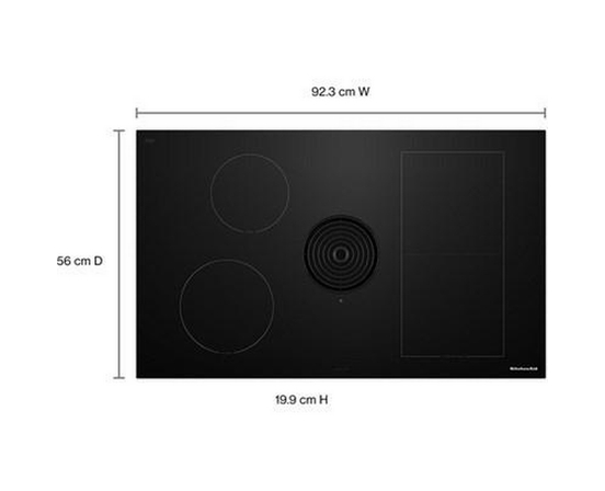 Table de cuisson à induction encastrée NextGen de 36 po avec système de ventilation aspirante KitchenAid - KCID936SBL