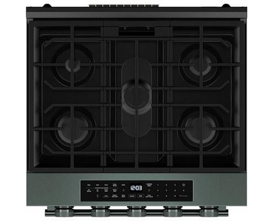 Cuisinière intelligente au gaz encastrable de 30 po avec modes de cuisson à convection et brûleur 2 en 1 KitchenAid - KSGS530SJP