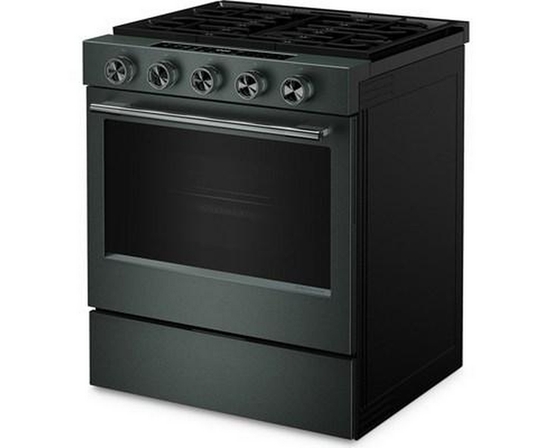 Cuisinière intelligente au gaz encastrable de 30 po avec modes de cuisson à convection et brûleur 2 en 1 KitchenAid - KSGS530SJP