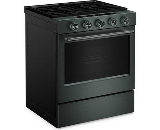Cuisinière intelligente au gaz encastrable de 30 po avec modes de cuisson à convection et brûleur 2 en 1 KitchenAid - KSGS530SJP