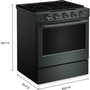 Cuisinière intelligente au gaz encastrable de 30 po avec modes de cuisson à convection et brûleur 2 en 1 KitchenAid - KSGS530SJP