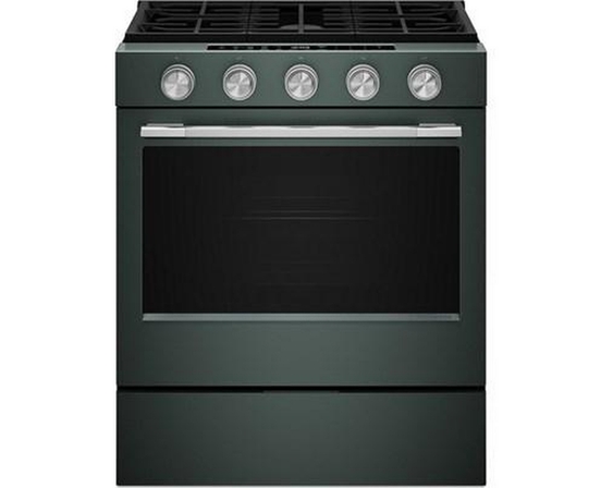 Cuisinière intelligente au gaz encastrable de 30 po avec modes de cuisson à convection et brûleur 2 en 1 KitchenAid - KSGS530SJP