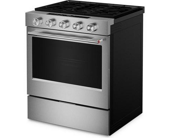 Cuisinière intelligente au gaz encastrable de 30 po avec modes de cuisson à convection et brûleur 2 en 1 KitchenAid - KSGS530SPS