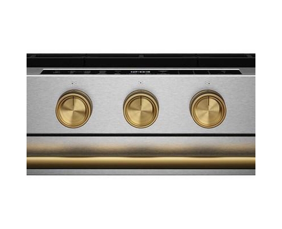 Cuisinière intelligente au gaz encastrable de 30 po avec modes de cuisson à convection et brûleur 2 en 1 KitchenAid - KSGS530SPS