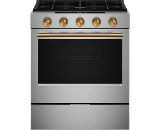 Cuisinière intelligente au gaz encastrable de 30 po avec modes de cuisson à convection et brûleur 2 en 1 KitchenAid - KSGS530SPS