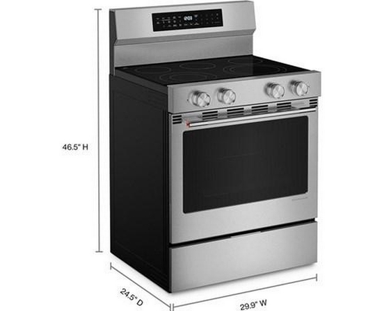 Cuisinière autoportante électrique de 30 po avec Wi-Fi KitchenAid - YKFES530SPS