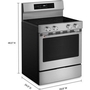 Cuisinière autoportante électrique de 30 po avec Wi-Fi KitchenAid - YKFES530SPS
