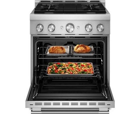 Cuisinière encastrable à gaz de 30 po avec 4 brûleurs KitchenAid - KFGS930SSS