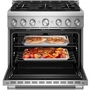 Cuisinière encastrable à gaz de 36 po avec 6 brûleurs KitchenAid - KFGS936SSS
