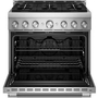 Cuisinière encastrable à gaz de 36 po avec 6 brûleurs KitchenAid - KFGS936SSS