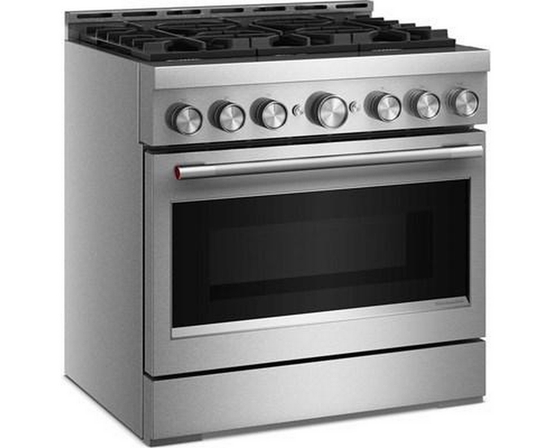 Cuisinière encastrable à gaz de 36 po avec 6 brûleurs KitchenAid - KFGS936SSS